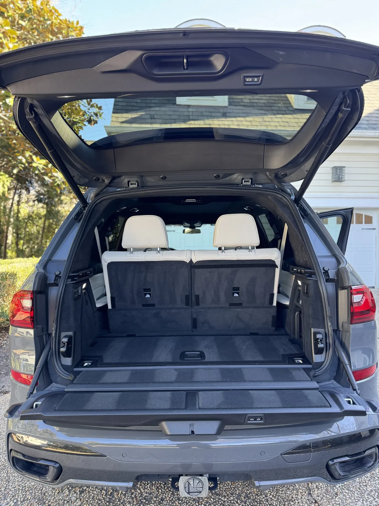 Home 8 Mobile interior detailing service in Wilmington, NC on a black SUV by Aquamen Mobile Detailing